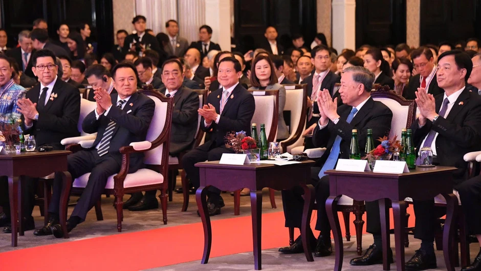 [Ảnh] Tổng Bí thư, Chủ tịch nước Tô Lâm và Thủ tướng Thái Lan Anutin Charnvirakul tham dự Diễn đàn Doanh nghiệp Việt Nam-Thái Lan