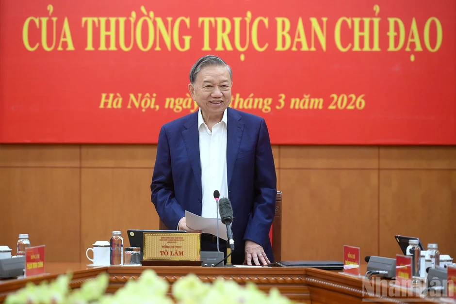 [Ảnh] Tổng Bí thư Tô Lâm chủ trì phiên họp Ban Chỉ đạo Trung ương về hoàn thiện thể chế, pháp luật
