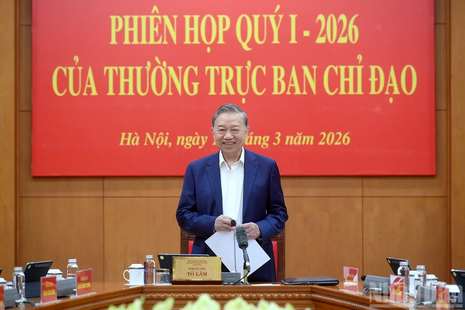 [Ảnh] Tổng Bí thư Tô Lâm chủ trì phiên họp Ban Chỉ đạo Trung ương về hoàn thiện thể chế, pháp luật