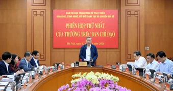 [Ảnh] Tổng Bí thư Tô Lâm chủ trì phiên họp Thường trực Ban Chỉ đạo Trung ương về phát triển khoa học, công nghệ, đổi mới sáng tạo và chuyển đổi số