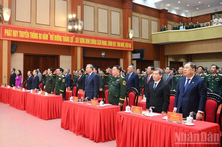 [Ảnh] Tổng Bí thư Tô Lâm dự Lễ kỷ niệm 80 năm Ngày thành lập Binh chủng Công binh