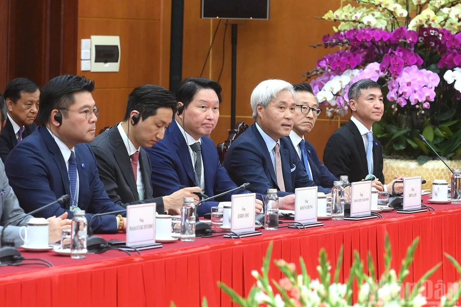 [Ảnh] Tổng Bí thư Tô Lâm tiếp lãnh đạo một số tập đoàn quốc tế