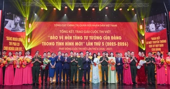 [Ảnh] Trao giải Cuộc thi viết “Bảo vệ nền tảng tư tưởng của Đảng trong tình hình mới” lần thứ 5