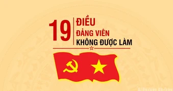 [Infographic] 19 điều đảng viên không được làm