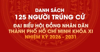 [Infographic] Danh sách 125 người trúng cử Đại biểu HĐND TPHCM khóa XI, nhiệm kỳ 2026 - 2031