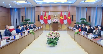 [Video] Chủ tịch Quốc hội Trần Thanh Mẫn hội kiến Thủ tướng Nhật Bản Takaichi Sanae