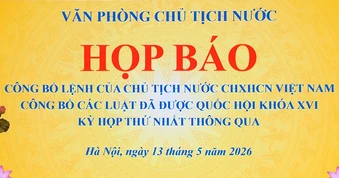 [Video] Công bố Lệnh của Chủ tịch nước về 9 luật được Quốc hội thông qua