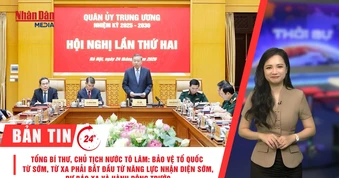 [Video] Thời sự 24h ngày 24/6/2026: Tổng Bí thư, Chủ tịch nước Tô Lâm: Bảo vệ Tổ quốc từ sớm, từ xa phải bắt đầu từ năng lực nhận diện sớm, dự báo xa và hành động trước