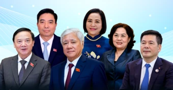1 ủy viên Bộ Chính trị, 5 ủy viên Trung ương làm Phó Chủ tịch Quốc hội