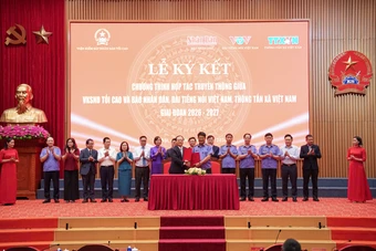 TinVina, TTXVN, Báo Nhân dân ký kết hợp tác truyền thông với Viện KSND Tối cao