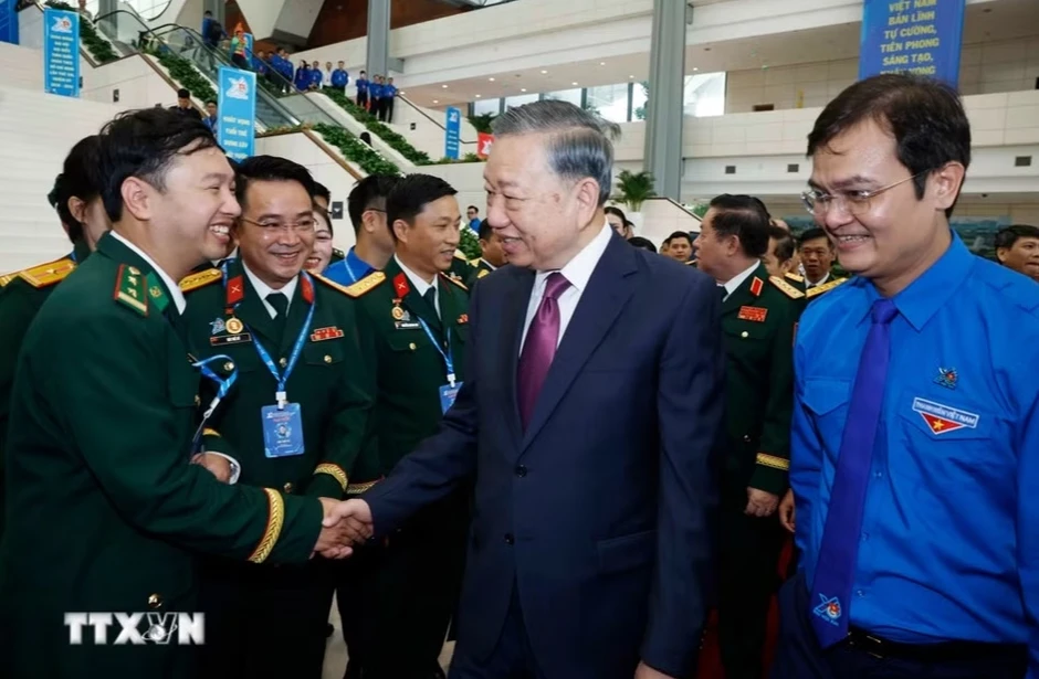 Ảnh: Tổng Bí thư, Chủ tịch nước Tô Lâm dự Đại hội Đoàn toàn quốc lần thứ XIII Ảnh: Tổng Bí thư, Chủ tịch nước Tô Lâm dự Đại hội Đoàn toàn quốc lần thứ XIII