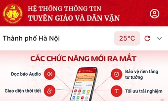 App Tuyên giáo và Dân vận: Từ tuyên truyền sang quản trị số