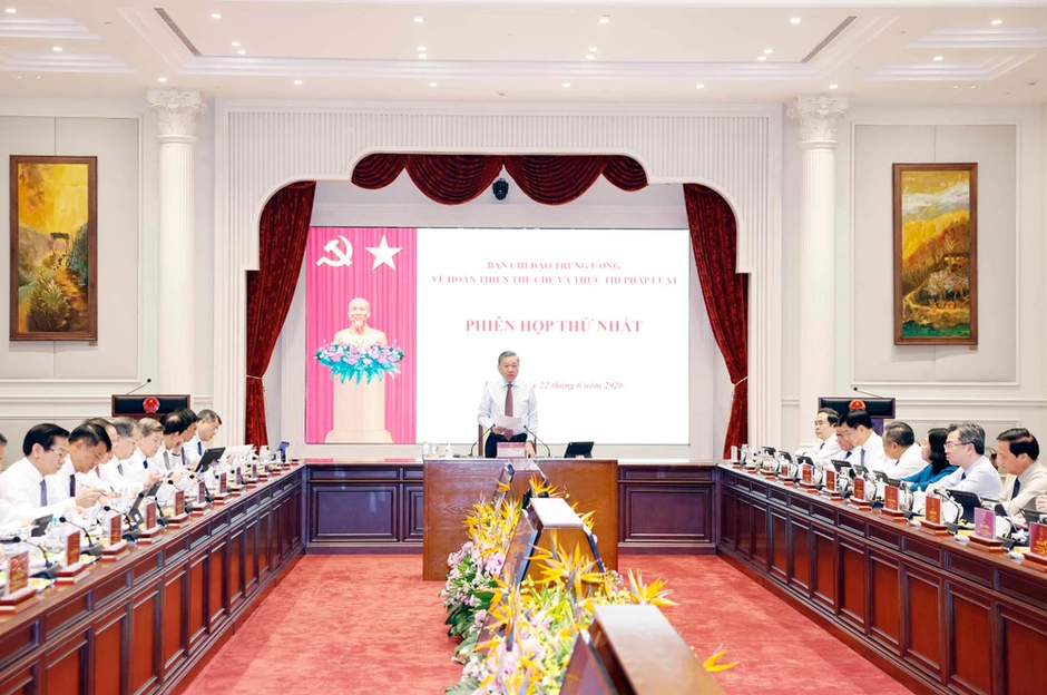 Ban Chỉ đạo Trung ương về hoàn thiện thể chế và thực thi pháp luật họp phiên thứ nhất Ban Chỉ đạo Trung ương về hoàn thiện thể chế và thực thi pháp luật họp phiên thứ nhất