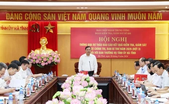 Ban Thường vụ Tỉnh ủy Hà Tĩnh cần tiếp tục phát huy truyền thống đoàn kết, xây dựng Hà Tĩnh phát triển nhanh, bền vững