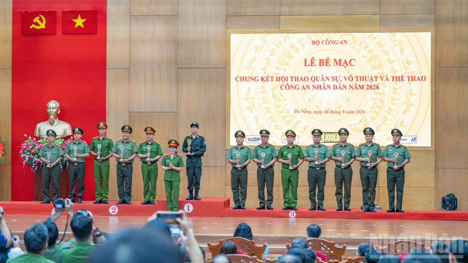 Bế mạc Hội thao quân sự, võ thuật và thể thao Công an nhân dân năm 2026 Bế mạc Hội thao quân sự, võ thuật và thể thao Công an nhân dân năm 2026