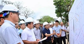 Bí thư Hà Nội Trần Đức Thắng thúc tiến độ dự án khẩn cấp chống úng ngập