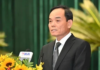 Bí thư Thành ủy TPHCM Trần Lưu Quang dự và phát biểu chỉ đạo tại kỳ họp thứ nhất HĐND TPHCM khóa XI