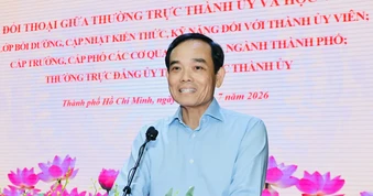 Bí thư Thành ủy TPHCM Trần Lưu Quang thông tin việc sắp xếp xã, phường