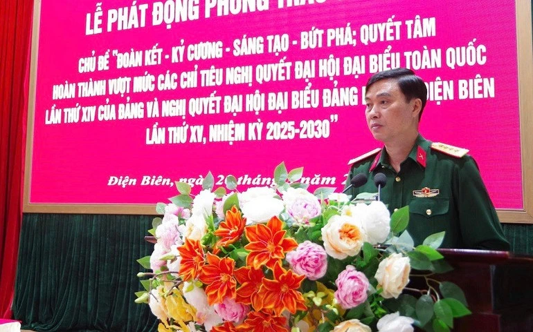 Bộ Chỉ huy quân sự tỉnh Điện Biên phát động phong trào thi đua yêu nước với chủ đề “Đoàn kết-Kỷ cương-Sáng tạo-Bứt phá" Bộ Chỉ huy quân sự tỉnh Điện Biên phát động phong trào thi đua yêu nước với chủ đề “Đoàn kết-Kỷ cương-Sáng tạo-Bứt phá"