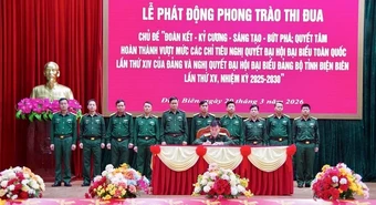 Bộ Chỉ huy quân sự tỉnh Điện Biên phát động phong trào thi đua yêu nước với chủ đề “Đoàn kết-Kỷ cương-Sáng tạo-Bứt phá"