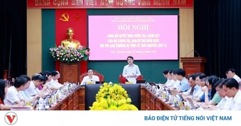 Bộ Chính trị kiểm tra, giám sát (đợt 3) tại Thái Nguyên