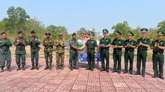 Bộ đội Biên phòng tỉnh Đắk Lắk chúc Tết Chôl Chnăm Thmây lực lượng bảo vệ biên giới Campuchia