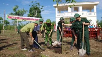 Bộ đội Biên phòng tỉnh Đắk Lắk phát động Tết trồng cây “Đời đời nhớ ơn Bác Hồ”