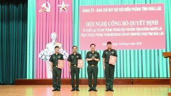 Bộ đội Biên phòng tỉnh Đắk Lắk thành lập Trung đội phương tiện không người lái