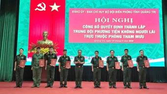 Bộ đội Biên phòng tỉnh Quảng Trị thành lập Trung đội phương tiện không người lái