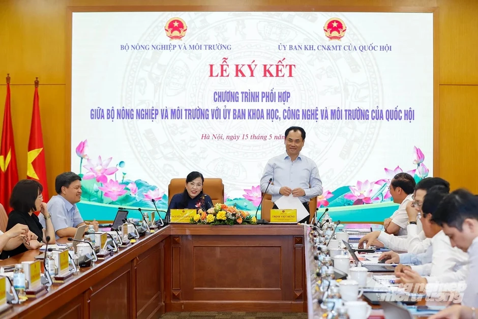 Bộ NN - MT cùng cơ quan Quốc hội xây dựng cơ chế 'đặt hàng nghiên cứu' lập pháp Bộ NN - MT cùng cơ quan Quốc hội xây dựng cơ chế 'đặt hàng nghiên cứu' lập pháp