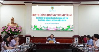 Bộ trưởng Hoàng Thanh Tùng chủ trì họp sửa đổi Luật Luật sư