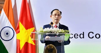 Bộ trưởng Ngoại giao Lê Hoài Trung dự chiêu đãi kỷ niệm lần thứ 80 Ngày độc lập nước Cộng hòa Ấn Độ