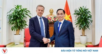 Bộ trưởng Ngoại giao Lê Hoài Trung tiếp Tổng Thư ký Bộ châu Âu và Ngoại giao Pháp