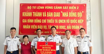 Bộ Tư lệnh Vùng Cảnh sát biển 2 khánh thành, bàn giao “Nhà đồng đội”
