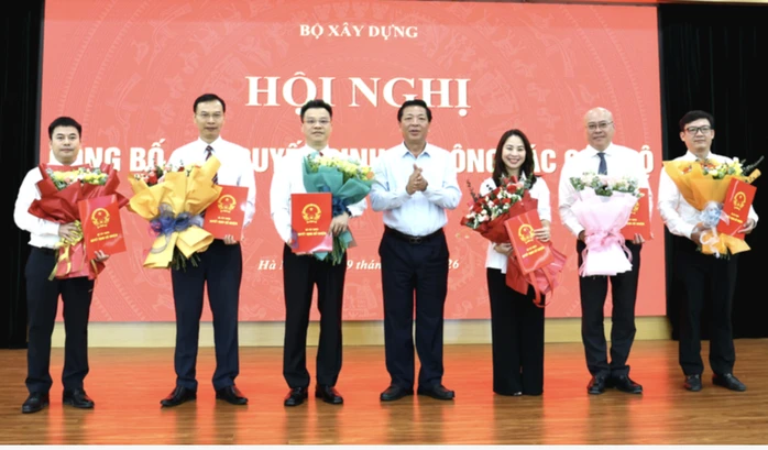 Bộ Xây dựng điều động, bổ nhiệm nhiều nhân sự Bộ Xây dựng điều động, bổ nhiệm nhiều nhân sự