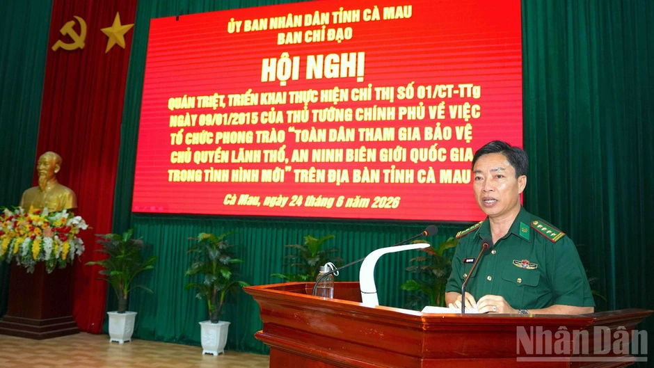 Cà Mau triển khai thực hiện phong trào Toàn dân bảo vệ chủ quyền biển đảo Cà Mau triển khai thực hiện phong trào Toàn dân bảo vệ chủ quyền biển đảo