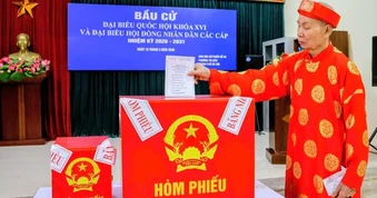 Cả nước đã có hơn 99% cử tri đi bỏ phiếu bầu cử đại biểu Quốc hội và đại biểu HĐND các cấp