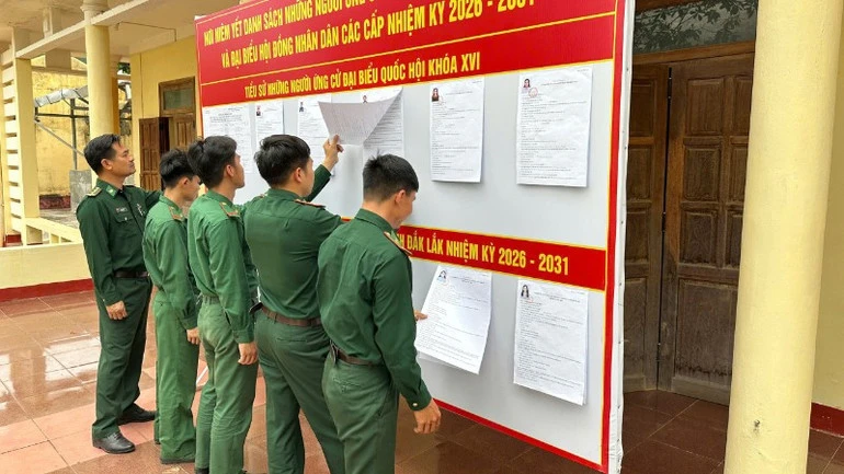 Các đơn vị Biên phòng trên tuyến biên giới Đắk Lắk trước ngày bầu cử sớm