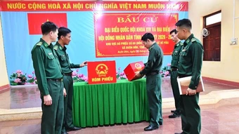 Các đơn vị Biên phòng trên tuyến biên giới Đắk Lắk trước ngày bầu cử sớm