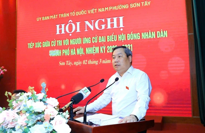 Cam kết của Chủ tịch UBND TP Hà Nội Vũ Đại Thắng khi tiếp xúc cử tri Cam kết của Chủ tịch UBND TP Hà Nội Vũ Đại Thắng khi tiếp xúc cử tri