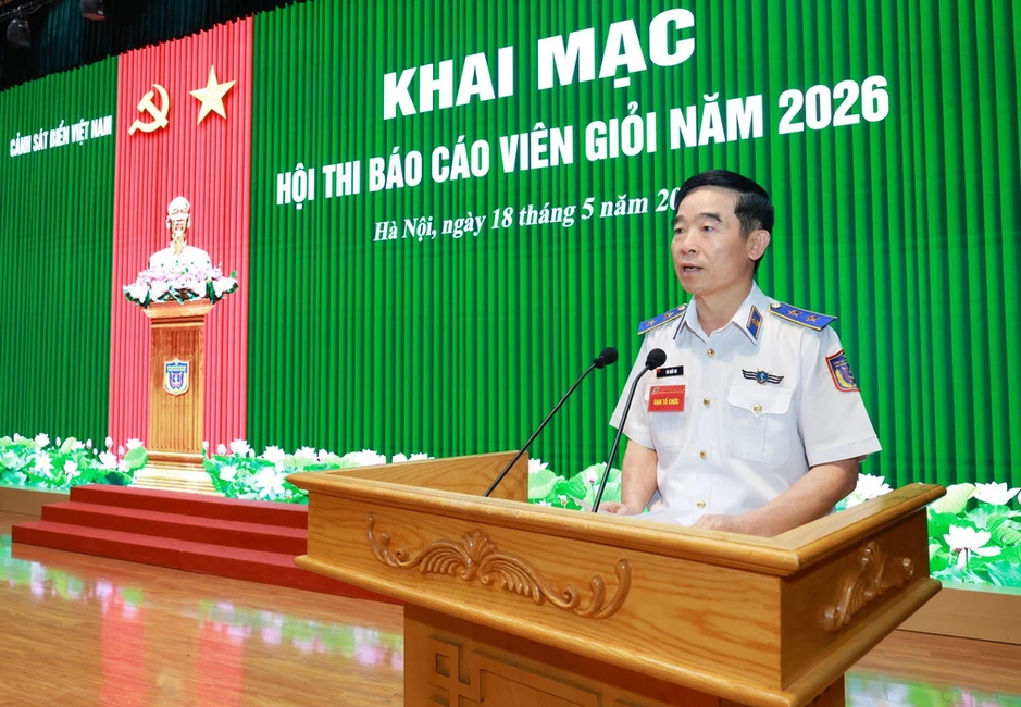 Cảnh sát biển Việt Nam khai mạc Hội thi báo cáo viên giỏi năm 2026 Cảnh sát biển Việt Nam khai mạc Hội thi báo cáo viên giỏi năm 2026