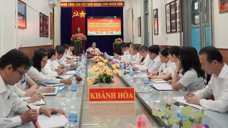 Chánh án Tòa án nhân dân tối cao làm việc tại Khánh Hòa