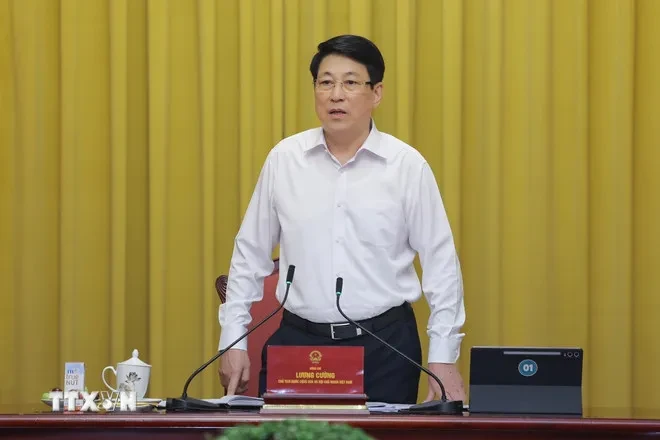 Chủ tịch nước chủ trì giao ban thường kỳ với Văn phòng Chủ tịch nước Chủ tịch nước chủ trì giao ban thường kỳ với Văn phòng Chủ tịch nước