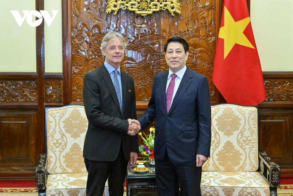 Chủ tịch nước Lương Cường tiếp đại sứ các nước trình Quốc thư Chủ tịch nước Lương Cường tiếp đại sứ các nước trình Quốc thư