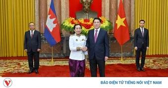 Chủ tịch nước Lương Cường tiếp đại sứ các nước trình Quốc thư