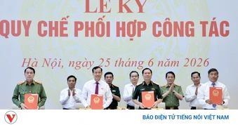 Chủ tịch Quốc hội dự Lễ ký kết quy chế phối hợp về Quốc phòng, An ninh và Đối ngoại