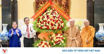 Chủ tịch Quốc hội Trần Thanh Mẫn chúc mừng Đại lễ Phật đản tại TP. Hồ Chí Minh