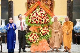 Chủ tịch Quốc hội Trần Thanh Mẫn chúc mừng Đại lễ Phật đản tại TP.HCM