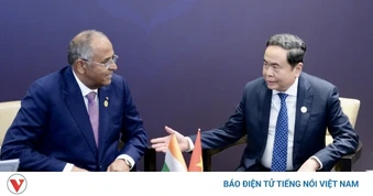 Chủ tịch Quốc hội Trần Thanh Mẫn gặp Chủ tịch Quốc hội Bờ Biển Ngà