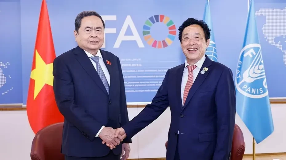 Chủ tịch Quốc hội Trần Thanh Mẫn gặp Tổng Giám đốc FAO